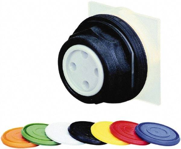 Schneider Electric - 30mm Mount Hole, Flush, Pushbutton Switch - Round, Multicolor Pushbutton, Momentary (MO) - Caliber Tooling