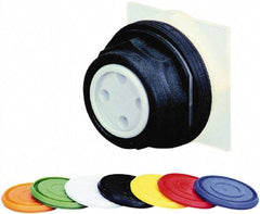 Schneider Electric - 30mm Mount Hole, Flush, Pushbutton Switch - Round, Multicolor Pushbutton, Momentary (MO) - Caliber Tooling