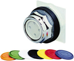 Schneider Electric - 30mm Mount Hole, Flush, Pushbutton Switch - Round, Multicolor Pushbutton, Momentary (MO) - Caliber Tooling