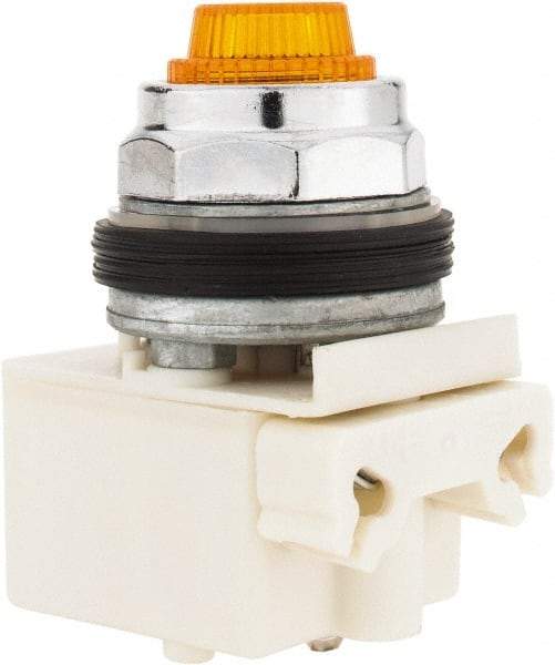 Schneider Electric - 28 V Amber Lens Indicating Light - Screw Clamp Connector - Caliber Tooling