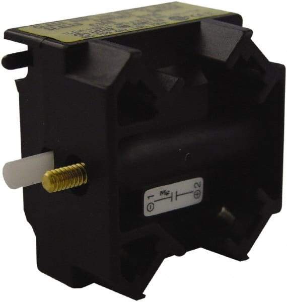 Schneider Electric - NC, Multiple Amp Levels, Electrical Switch Contact Block - 125 VDC at 0.55 Amp and 240 VAC at 3 Amp, Screw Terminal, For Use with Harmony 9001K - Caliber Tooling