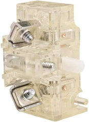 Schneider Electric - NC, 10 Amp, Electrical Switch Contact Block - 600 Volt, Screw and Solder Terminal, 30mm Hole - Caliber Tooling