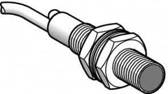 Telemecanique Sensors - Cable Connector, 0.3m Nominal Distance, Shock and Vibration Resistant, Diffused Photoelectric Sensor - 12 to 24 VDC, 1000 Hz, Brass, 48mm Long x 8mm Wide x 7 Inch High - Caliber Tooling