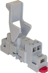 Square D - 5 Pins, 300 VAC, 15 Amp, Spade Relay Socket - DIN Rail Mount, Panel Mount, Screw Clamp Terminal - Caliber Tooling