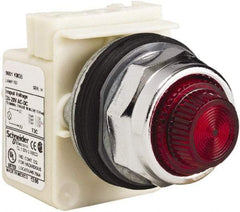 Schneider Electric - 28 V Red Lens Indicating Light - Screw Clamp Connector - Caliber Tooling