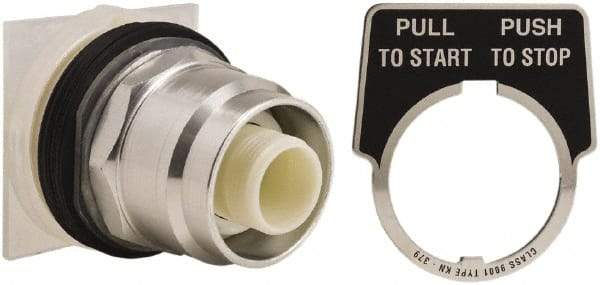 Schneider Electric - 30mm Mount Hole, Extended Straight, Pushbutton Switch Only - Round, Maintained (MA), Momentary (MO), Weatherproof, Dust and Oil Resistant - Caliber Tooling