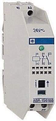 Schneider Electric - 8 Milliamp, NO/NC Configuration, Interface Relay Module - DIN Rail Mount, 23 to 104°F, 115 to 127 VAC - Caliber Tooling