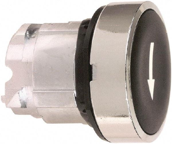 Schneider Electric - 22mm Mount Hole, Flush, Pushbutton Switch Only - Round, Black Pushbutton, Nonilluminated, Momentary (MO) - Caliber Tooling