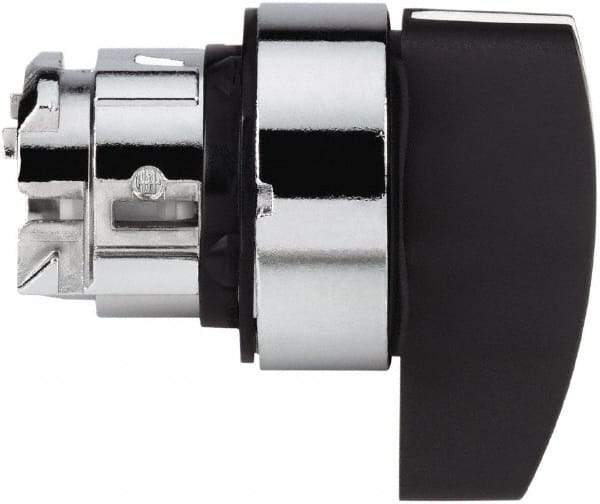 Schneider Electric - 22mm Mount Hole, 2 Position, Handle Operated, Selector Switch - Black, Momentary (MO), Nonilluminated, Shock, Vibration and Water Resistant - Caliber Tooling