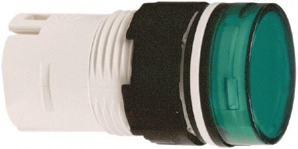 Schneider Electric - Green Lens LED Pilot Light - Round Lens, Shock Resistant, Vibration Resistant - Caliber Tooling