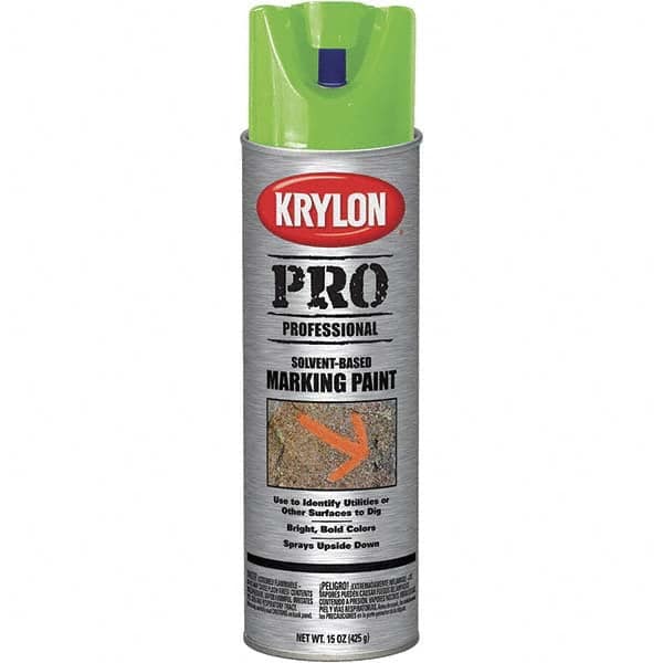 Krylon - 15 fl oz Green Marking Paint - Solvent Base Formula - Caliber Tooling