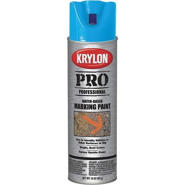 Krylon - 15 fl oz Yellow Marking Paint - Water Base Formula - Caliber Tooling