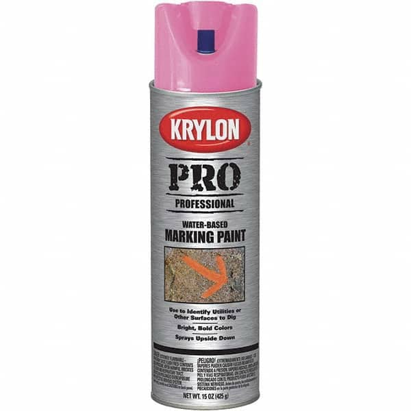 Krylon - 15 fl oz Red/Orange Marking Paint - Water Base Formula - Caliber Tooling