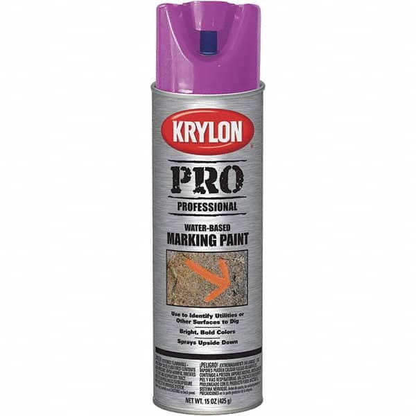 Krylon - 15 fl oz Purple Marking Paint - Water Base Formula - Caliber Tooling