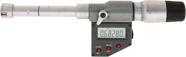 SPI - 0.65" to 0.8", IP65, Carbide Face Chrome Plated Finish, Electronic Inside Micrometer - 0.00005" Resolution, 0.00016" Accuracy, 80" Gage Depth - Caliber Tooling