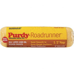 Purdy - 1/2" Nap, 9" Wide Paint Roller Cover - Semi-Smooth to Extra-Rough Texture, 50/50 Polyester & Wool Blend - Caliber Tooling