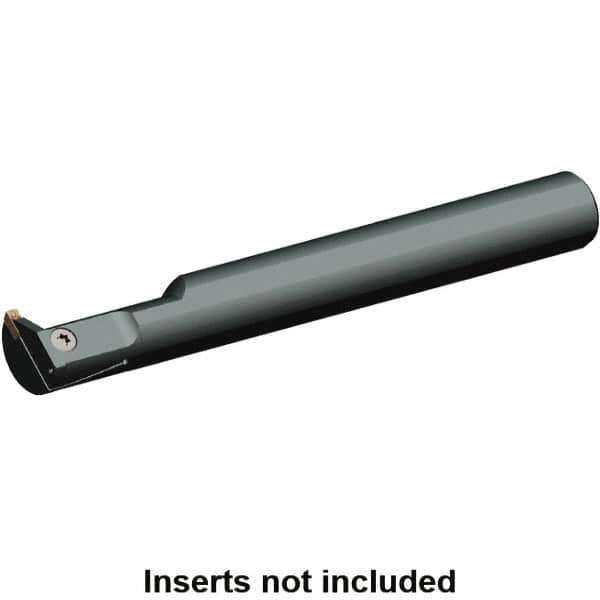 Kennametal - 1-1/4" Min Bore Diam, 200mm OAL, 1-1/4" Shank Diam, A-EVE Indexable Boring Bar - 2" Max Bore Depth, EG0300M03P02 Insert, Clamp Holding Method - Caliber Tooling