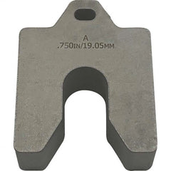 Maudlin Products - Metal Shim Stock Type: Slotted Shim Material: Stainless Steel - Caliber Tooling