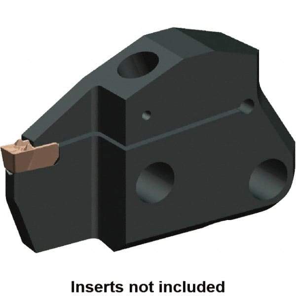 Kennametal - 1.6" Groove Width, 12mm Max Depth of Cut, Left Hand Cut, EVM Indexable Grooving Blade - 1.6 to 1.99mm Insert Width, 1F Seat Size, A2, A3, A4 Insert Style, Series Beyond Evolution - Caliber Tooling