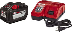 Milwaukee Tool - 18 Volt Lithium-Ion Power Tool Battery - 12 Ahr Capacity, 2 hr Charge Time, Series M18 RED - Caliber Tooling