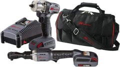 Ingersoll-Rand - 20 Volt Cordless Tool Combination Kit - Includes 3/8" Ratchet & 3/8" Square Drive Impact Wrench, Lithium-Ion Battery Included - Caliber Tooling