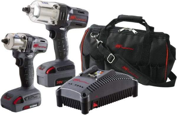 Ingersoll-Rand - 20 Volt Cordless Tool Combination Kit - Includes 1/2" Impact Wrench & 1/2" Drill/Driver, Lithium-Ion Battery Included - Caliber Tooling