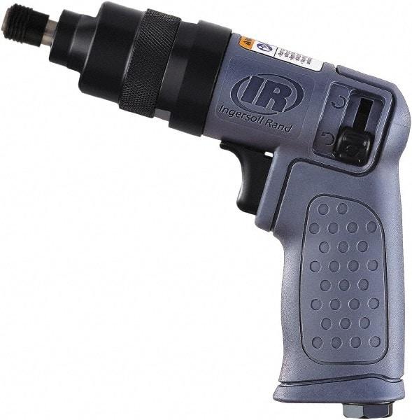 Ingersoll-Rand - 1/4" Drive, 14,500 RPM, 55 Ft/Lb Torque Impact Wrench - Pistol Grip Handle, 3,650 IPM, 13 CFM, 90 psi, 1/4" NPTF Inlet - Caliber Tooling