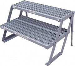 Cotterman - 23" 2 Step Platform - Work Platform, 800 Lb Capacity, 38" Base Width x 21" Base Depth - Caliber Tooling