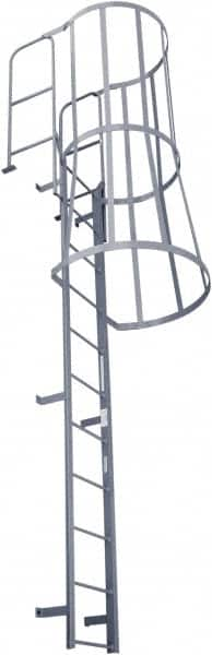 Cotterman - 274" 21 Step Fixed Ladder - Dock Ladder, 300 Lb Capacity, 39" Base Width x 40" Base Depth - Caliber Tooling