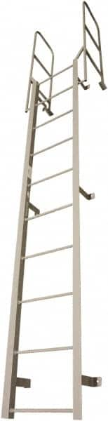 Cotterman - 175" 12 Step Fixed Ladder - Dock Ladder, 300 Lb Capacity, 27" Base Width x 18" Base Depth - Caliber Tooling