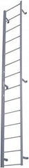 Cotterman - 121" 11 Step Fixed Ladder - Dock Ladder, 300 Lb Capacity, 21" Base Width x 9" Base Depth - Caliber Tooling