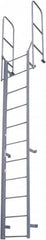 Cotterman - 164" 11 Step Fixed Ladder - Dock Ladder, 300 Lb Capacity, 27" Base Width x 18" Base Depth - Caliber Tooling