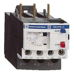 Schneider Electric - 0.63 to 1 Amp, 690 VAC, Thermal IEC Overload Relay - Trip Class 10A, For Use with LC1D09 and LC1D38 - Caliber Tooling