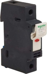 Schneider Electric - 1 Pole, 600 Volt, 32 Amp, DIN Rail Mount Fuse Holder - Compatible with 38mm Long x 17mm Wide and 10mm Diameter Fuse - Caliber Tooling