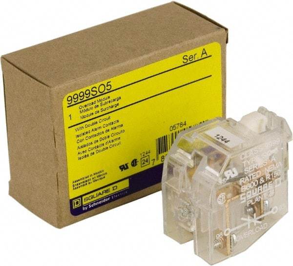 Square D - Contactor Auxiliary Contact - For Use with Overload Relay - Caliber Tooling