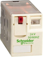 Schneider Electric - 2,500 VA Power Rating, Electromechanical Plug-in General Purpose Relay - 10 Amp at 250/277 VAC & 28/30 VDC, 5 at 250 VAC & 28 VDC, 3CO, 24 VAC at 50/60 Hz - Caliber Tooling