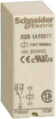 Schneider Electric - 4,000 VA Power Rating, Electromechanical Plug-in General Purpose Relay - 16 Amp at 250 VAC & 28 VDC, 1CO, 120 VAC - Caliber Tooling