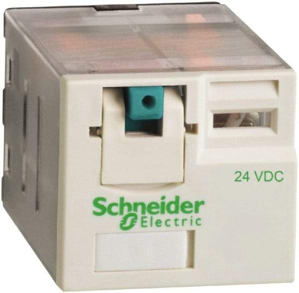 Schneider Electric - 3,750 VA Power Rating, Electromechanical Plug-in General Purpose Relay - 15 Amp at 250 VAC & 28 VDC, 3CO, 24 VDC - Caliber Tooling