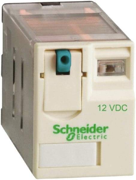 Schneider Electric - 3,750 VA Power Rating, Electromechanical Plug-in General Purpose Relay - 15 Amp at 250 VAC & 28 VDC, 2CO, 12 VDC - Caliber Tooling