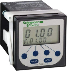 Schneider Electric - 100 hr Delay, Time Delay Relay - 8 Contact Amp, 24 VDC & 24 to 240 VAC at 50/60 Hz - Caliber Tooling