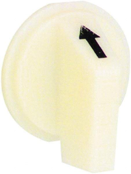 Schneider Electric - 30mm, White, Selector Switch Operating Knob - For Use with Selector Switch - Caliber Tooling