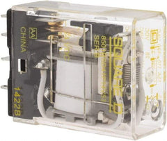 Square D - Electromechanical Plug-in General Purpose Relay - 12 Amp at 240 VAC, SPDT, 24 VDC - Caliber Tooling