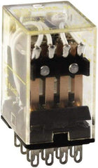 Square D - Electromechanical Plug-in General Purpose Relay - 5 Amp at 240 VAC, 4PDT, 24 VDC - Caliber Tooling