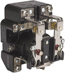 Square D - 1-1/2 hp, 10 VA Power Rating, Electromechanical Screw Clamp General Purpose Relay - 40 at 277 VAC & 5 at 600 V, DPDT, 120 VAC at 50/60 Hz, 63.6mm Wide x 58.8mm High x 79.4mm Deep - Caliber Tooling