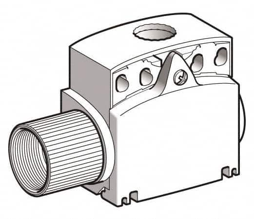 Telemecanique Sensors - 3-1/2 Inch Long, Plastic Body, Limit Switch Body - For Use with ZCE01, ZCE02, ZCE05, ZCE06, ZCE07, ZCE08, ZCE10, ZCE11, ZCE13, ZCE14, ZCE21, ZCE24, ZCE27, ZCE28, ZCE29, ZCE62, ZCE63, ZCE64, ZCE65, ZCE66, ZCE67, ZCEH0, ZCEH2 - Caliber Tooling