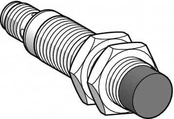 Telemecanique Sensors - NPN, PNP, 8mm Detection, Cylinder, Inductive Proximity Sensor - 2 Wires, IP67, 24 to 210 VDC, 24 to 240 VAC @ 50/60 Hz, M18x1 Thread, 72mm Long - Caliber Tooling