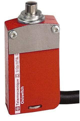 Telemecanique Sensors - 2NO/2NC Configuration, Multiple Amp Level, Metal Plunger Safety Limit Switch - 2m Cable Length, 30mm Wide x 16mm Deep x 60mm High, IP66, IP67, IP68 Ingress Rating - Caliber Tooling