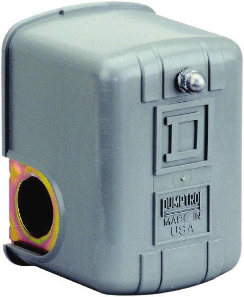 Square D - 1 and 3R NEMA Rated, 100 to 200 psi, Electromechanical Pressure and Level Switch - Fixed Pressure, 575 VAC, L1-T1, L2-T2 Terminal, For Use with Square D Pumptrol - Caliber Tooling