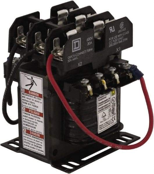 Square D - 100 VA, Top Mount Fuse Block Control Transformer - 3.34 Inch Deep - Caliber Tooling