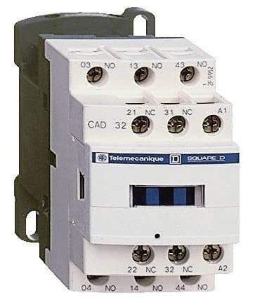 Schneider Electric - 2NC/3NO, 220 VAC at 50/60 Hz Control Relay - 17 V - Caliber Tooling